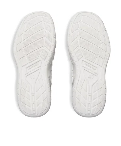 Balenciaga Women Hamptons Worn-out Leather Low-top Sneakers In Neutral