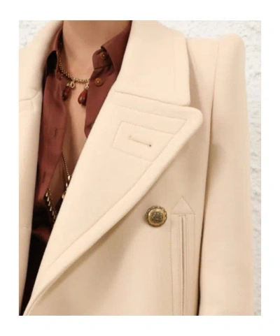 Zimmermann Sand Wool Blend Hypnotic Coat In Neutral