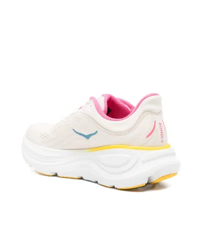 Hoka Womens  Bondi 9 In Alabaster/pink/birch