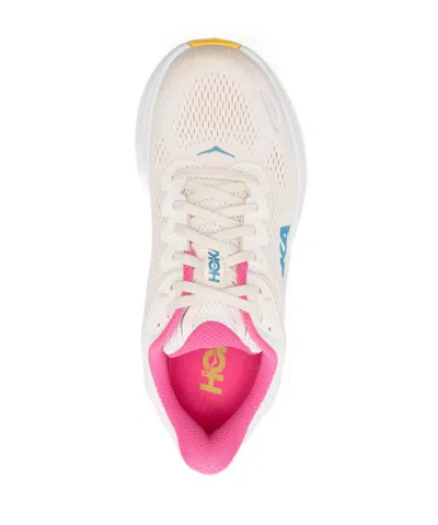 Hoka Womens  Bondi 9 In Alabaster/pink/birch
