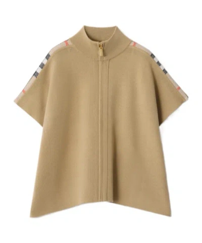 Burberry Kids Reversible Checked Cape In Multi