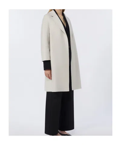 Max Mara Short Wool Coat In Neutral