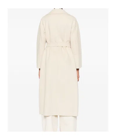 Max Mara Wool Coat In Neutral