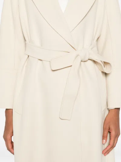 Max Mara Wool Coat In Neutral