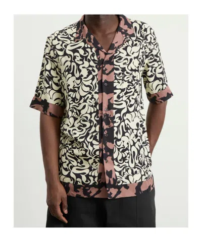 Dries Van Noten Short-sleeve Abstract Pattern Shirt With Camp Collar In Multi