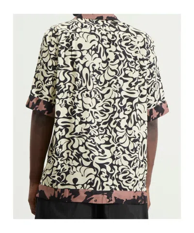 Dries Van Noten Short-sleeve Abstract Pattern Shirt With Camp Collar In Multi