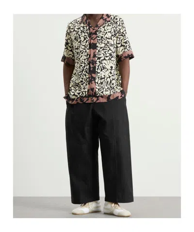 Dries Van Noten Short-sleeve Abstract Pattern Shirt With Camp Collar In Multi