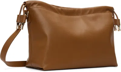 A.p.c. A. P.c. Ninon Drawstring-fastening Shoulder Bag In Brown