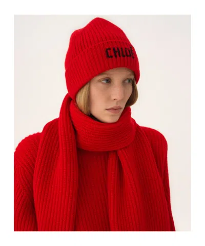 Chloé Joyful Beanie In Red