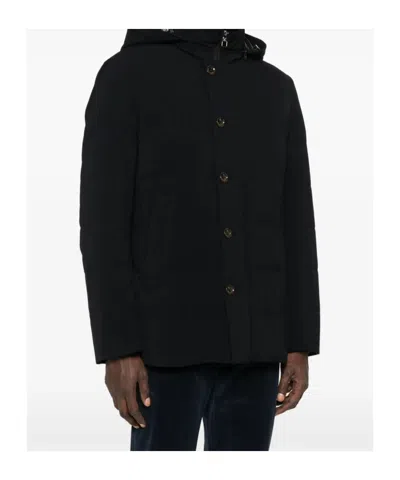 Montecore Hooded Down Jacket In Black