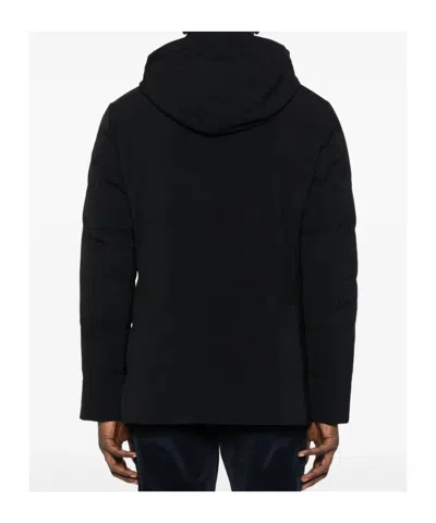 Montecore Hooded Down Jacket In Black