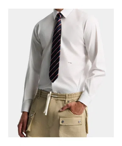 Dsquared2 Stretch Cotton Shirt In White