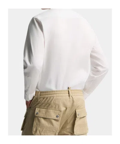 Dsquared2 Stretch Cotton Shirt In White