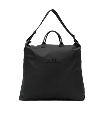 A.p.c. A. P.c. Adjustable-strap Messenger Bag In Black