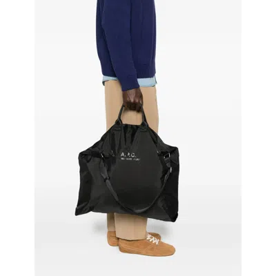 A.p.c. A. P.c. Adjustable-strap Messenger Bag In Black