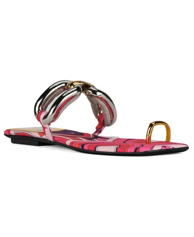 Jeffrey Campbell Guilded 2 Flat Sandal In Multi