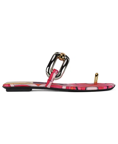 Jeffrey Campbell Guilded 2 Flat Sandal In Multi
