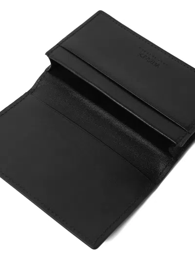 Versace Logo-plaque Wallet In Black