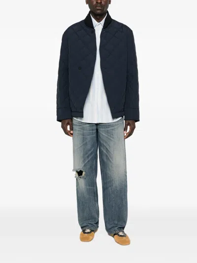 Jacquemus Bastide Quilted Jacket In Blue