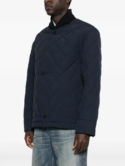 Jacquemus Bastide Quilted Jacket In Blue