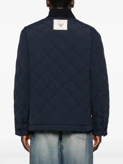Jacquemus Bastide Quilted Jacket In Blue
