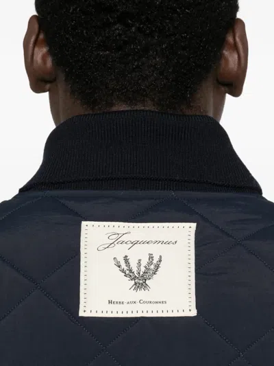 Jacquemus Bastide Quilted Jacket In Blue