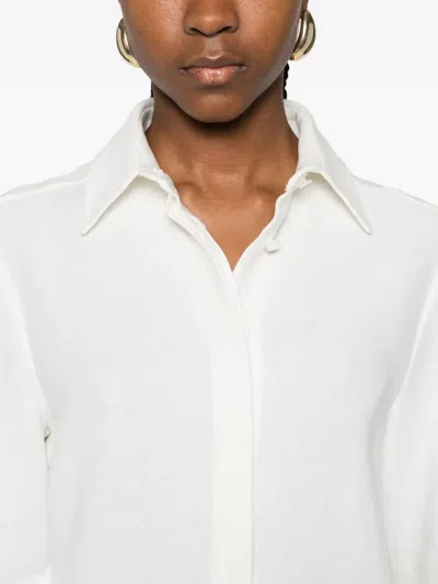 Kiton Collared Shirt In White
