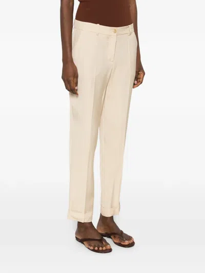 P.a.r.o.s.h Buttoned Trousers In Neutral
