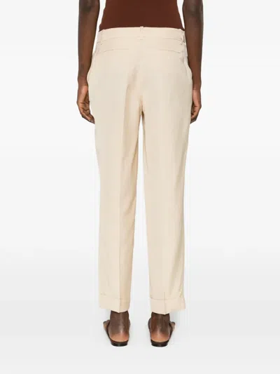 P.a.r.o.s.h Buttoned Trousers In Neutral