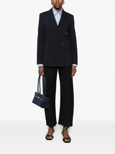 Max Mara Mstriviera Double-breasted Jacket In Black