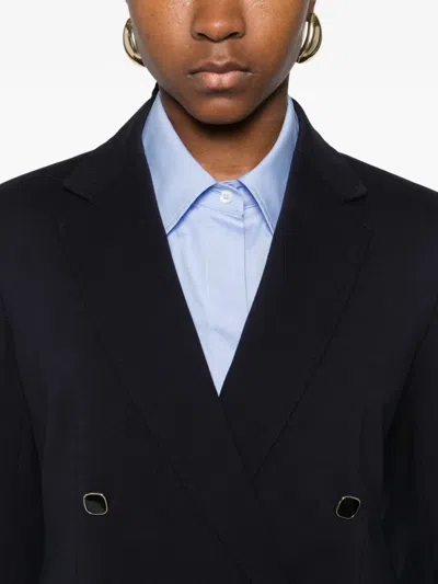 Max Mara Mstriviera Double-breasted Jacket In Black