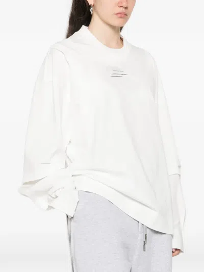 Feng Chen Wang Layered-design T-shirt In White