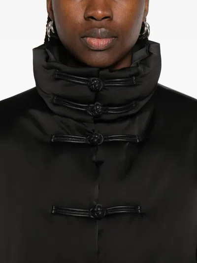 Rohe Satin-effect Puffer Jacket In Black