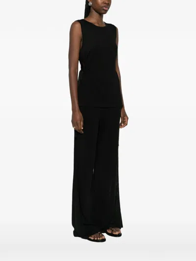 P.a.r.o.s.h Side-tie Top In Black