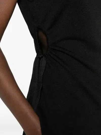 P.a.r.o.s.h Side-tie Top In Black