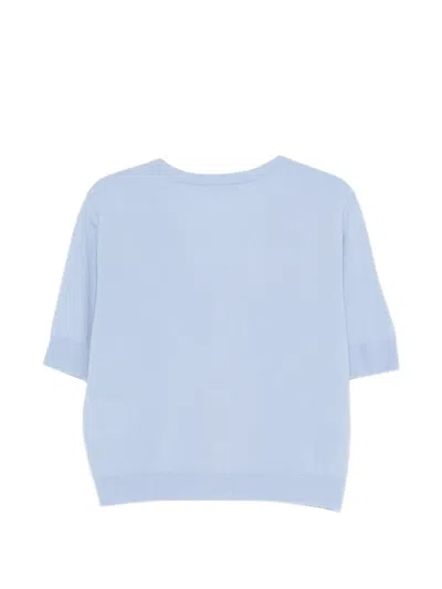 Philo-sofie V-neck Button-front Cardigan In Blue