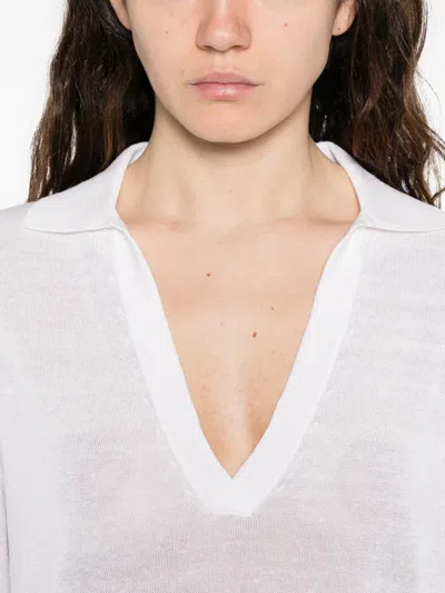 P.a.r.o.s.h Long-sleeve T-shirt In White