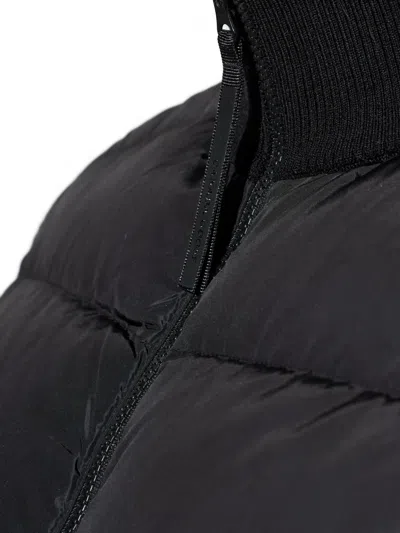 Canada Goose Short Quilted Down Jacket Long Sleeves In Black