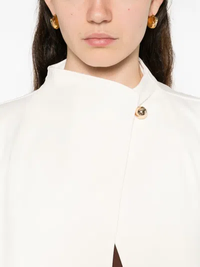 Max Mara Mxptalamo Button Jacket In Neutral