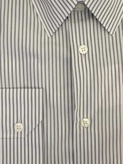 Saint Laurent Striped Buttoned Shirt In Multi