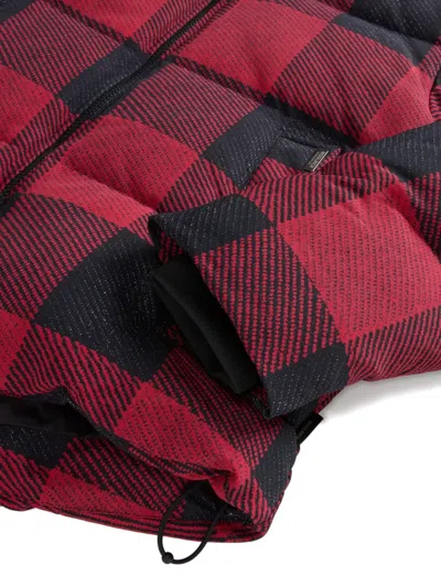 Woolrich Check-pattern Padded Jacket In Red