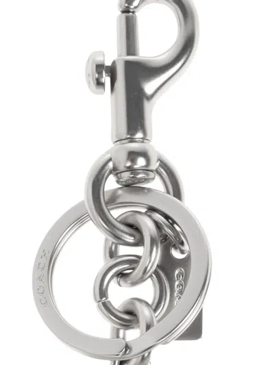 Coach Tabby Bag Charm In Silver