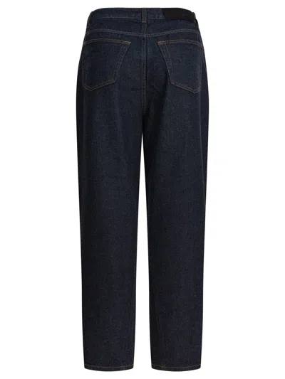 Givenchy Basic Logo-patch Cocoon Jeans In Blue