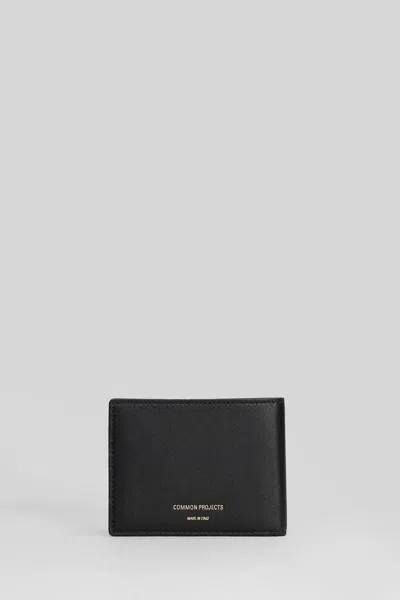 Common Projects Full-grain Leather Billfold Wallet In Black