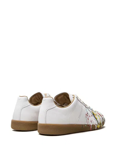 Maison Margiela Replica Paint Splatter-effect Low-top Sneakers In White