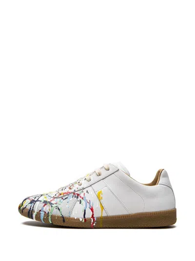 Maison Margiela Replica Paint Splatter-effect Low-top Sneakers In White