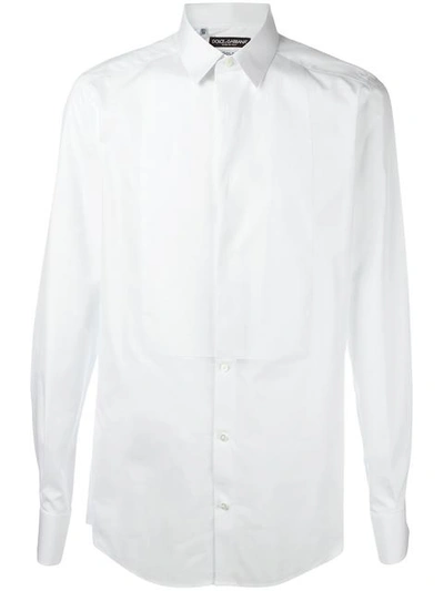 Dolce & Gabbana Solid Color Shirt In White