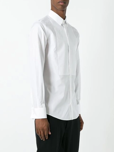 Shop Dolce & Gabbana Bib Shirt - White