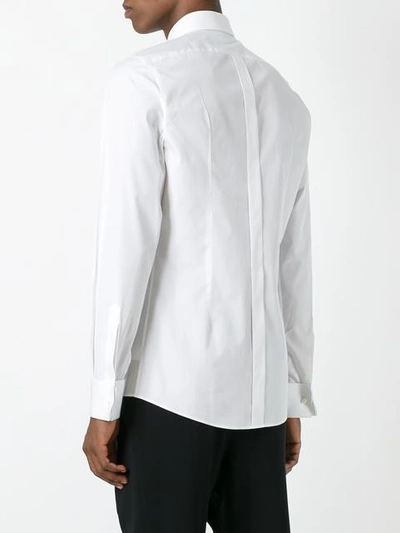 Shop Dolce & Gabbana Bib Shirt - White