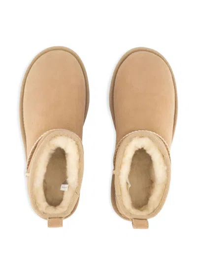 Ugg Classic Ultra Mini Suede Boots For Woman In Brown